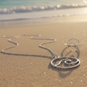 circle wave silver ring