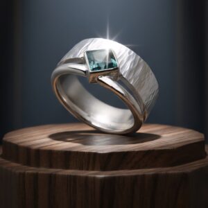 silver double ring