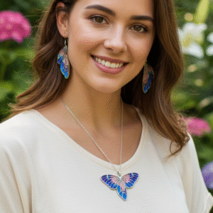 Silver Butterfly set